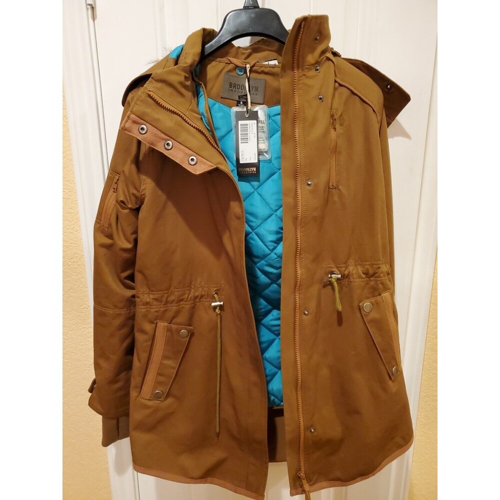 BROOKLYN INDUSTRIES  Terrestrial Parka JACKET SIZE SMALL TAN